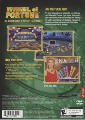 Wheel of Fortune box cover back